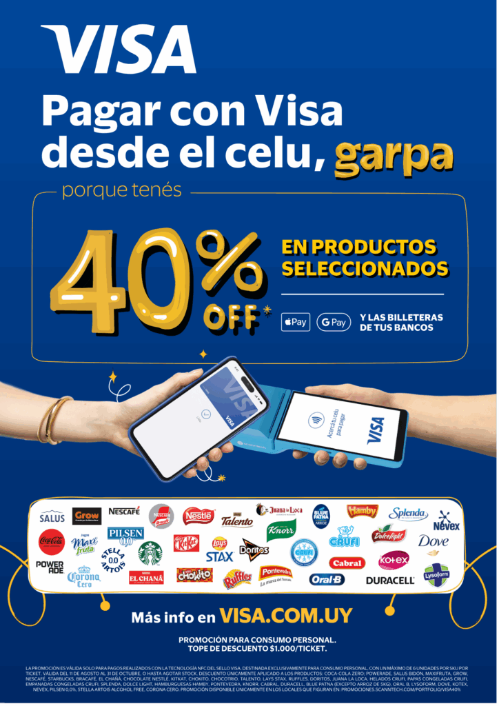 40% de descuento pagando con VISA NFC