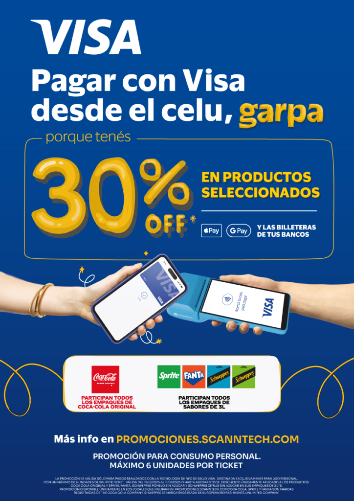 30% de descuento pagando con VISA NFC