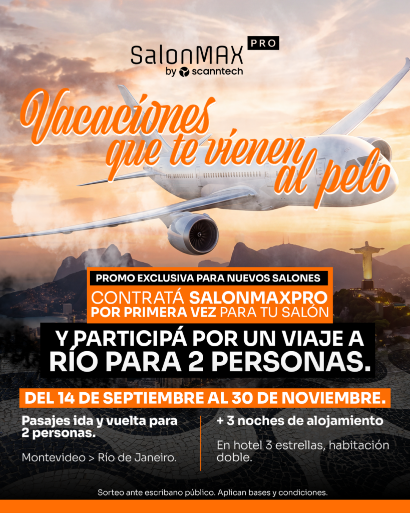 SalonMax Pro te paga tus próximas vacaciones